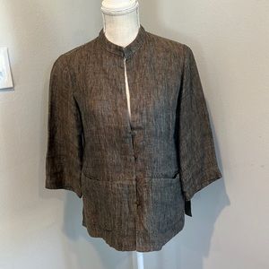 Eileen Fisher linen jacket